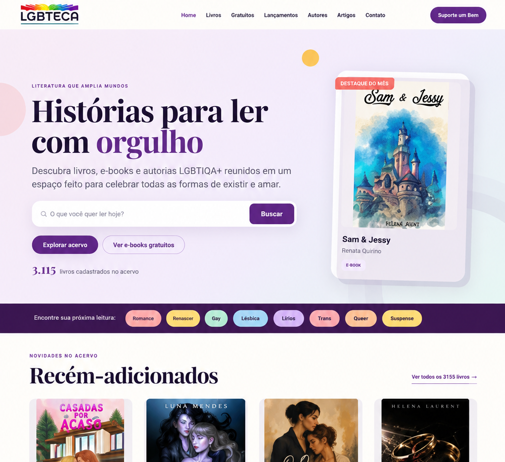 Captura do site LGBTECA
